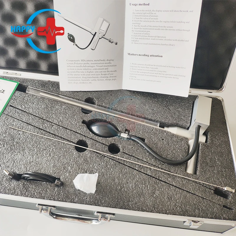 HC-R058B veterinary AI device dog use handheld transcervical insemination dog AI gun for animals