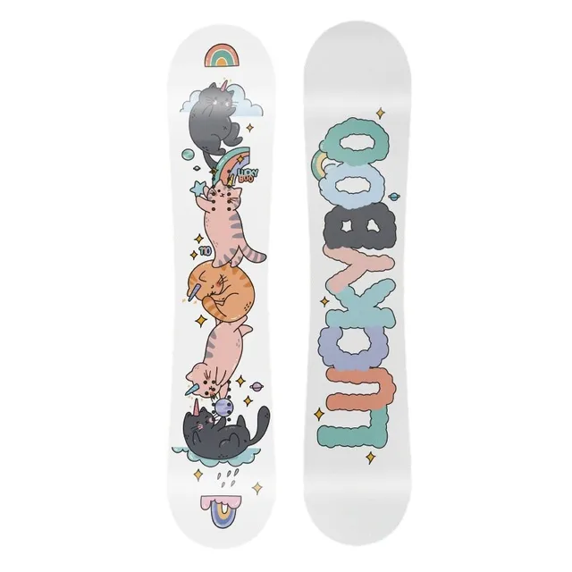 LUCKYBOO All-Round Cat Board Beginner Boys Girls Freestyle Racing Ski Snowboard Winter Sports Made Wood Sandwich Adults