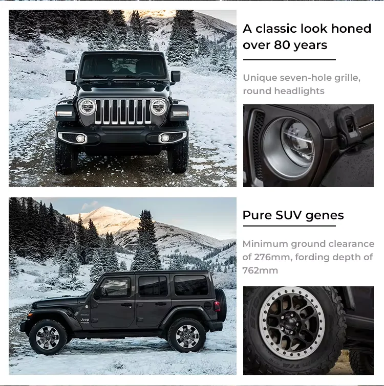 Supercar used car and price 2023 UTV utility used vehicles 2.0T Jeep wrangler 4XE plug-in hybrid car in stock manufacture