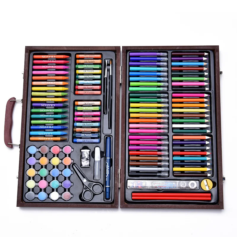 Wholesale China Kids Drawing Art Stationery Set With Gift Box Packing