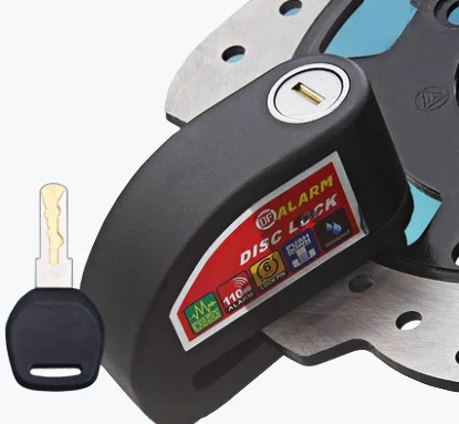 DF Alarm Disc Brake Lock Motorcycle Alarm Bike Anti Theft Lock Security Bicycle Disc Lock Alarm