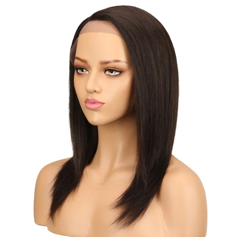 Human Lace Part Glueless Red Blend Curly 180 Density Full 18 Inches Frontal Colored Wigs Human Hair Lace Front