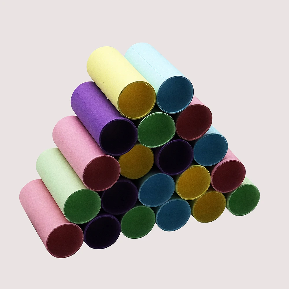High Quality 4cm Recyclable Colored Paper Craft Tubes Premium for Artistic DIY with Vanishing Printing Handling