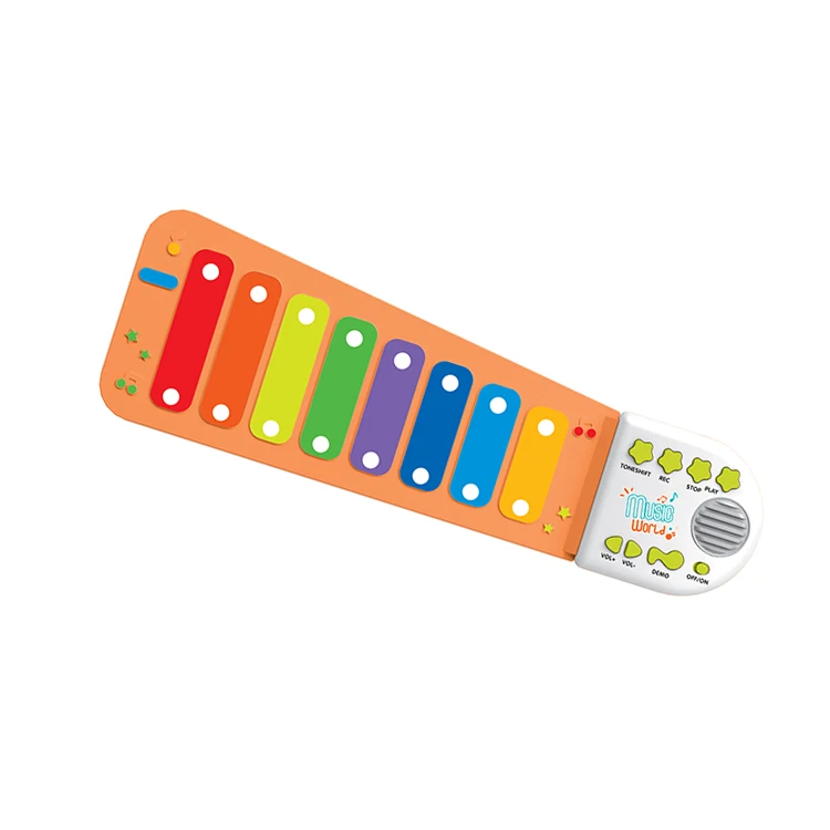 Electronic Digital Roll up Mini Built-In Speaker Educational Toys Silicone Xylophone