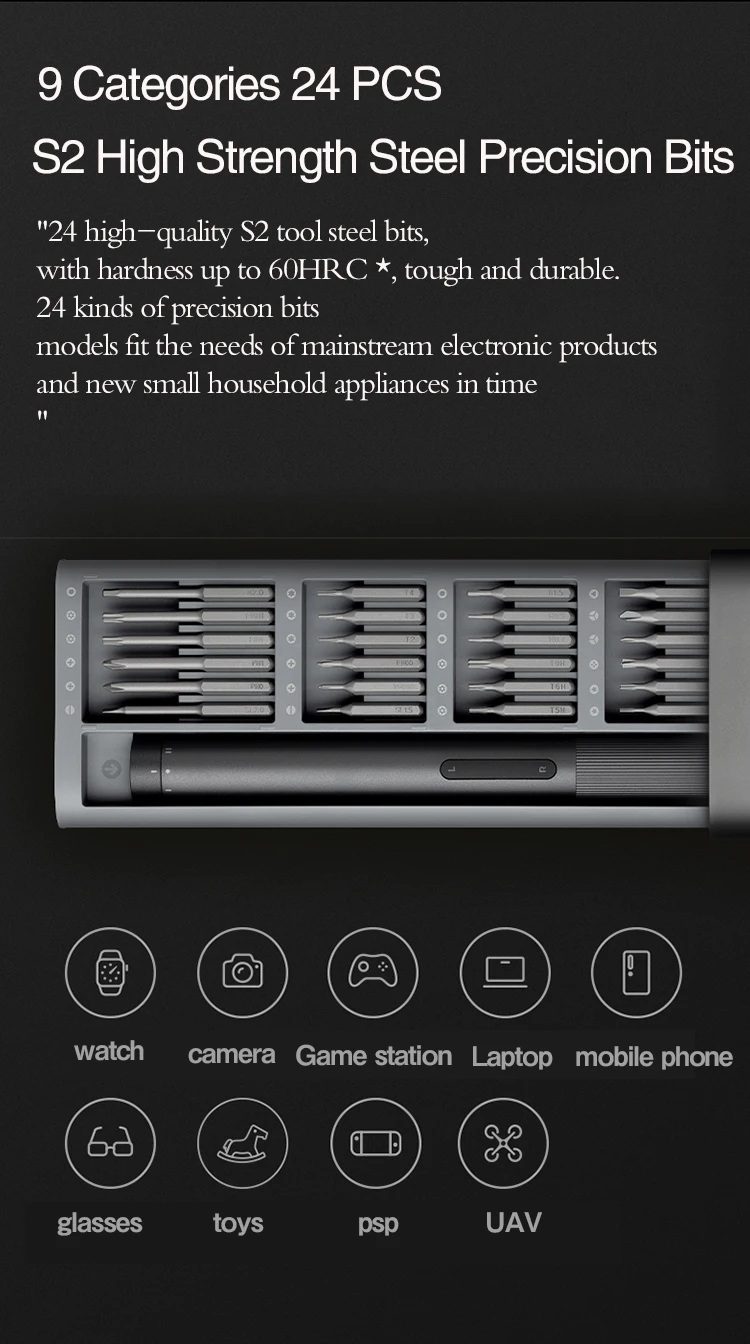 Xiaomi Mijia Cordless Electric Screwdriver Power Set Rechargeable