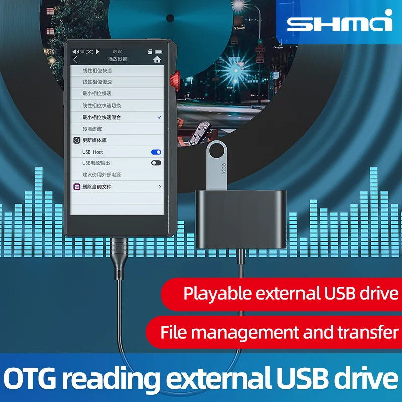 HiFi MP3 Player with Bluetooth OTG USB Disk Lossless DSD High Resolution Digital Audio Music Player Support up to 1TB