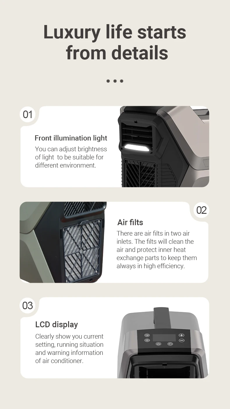 12 Volt Tent Air Conditioner Rooftop Compressor Air Conditioner For