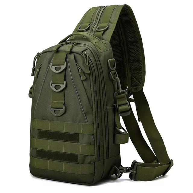 Multifunctional Fishing Bag Big Chest bag Sports Outdoor Shoulder Hunting Backpack Molle Tactical Gears