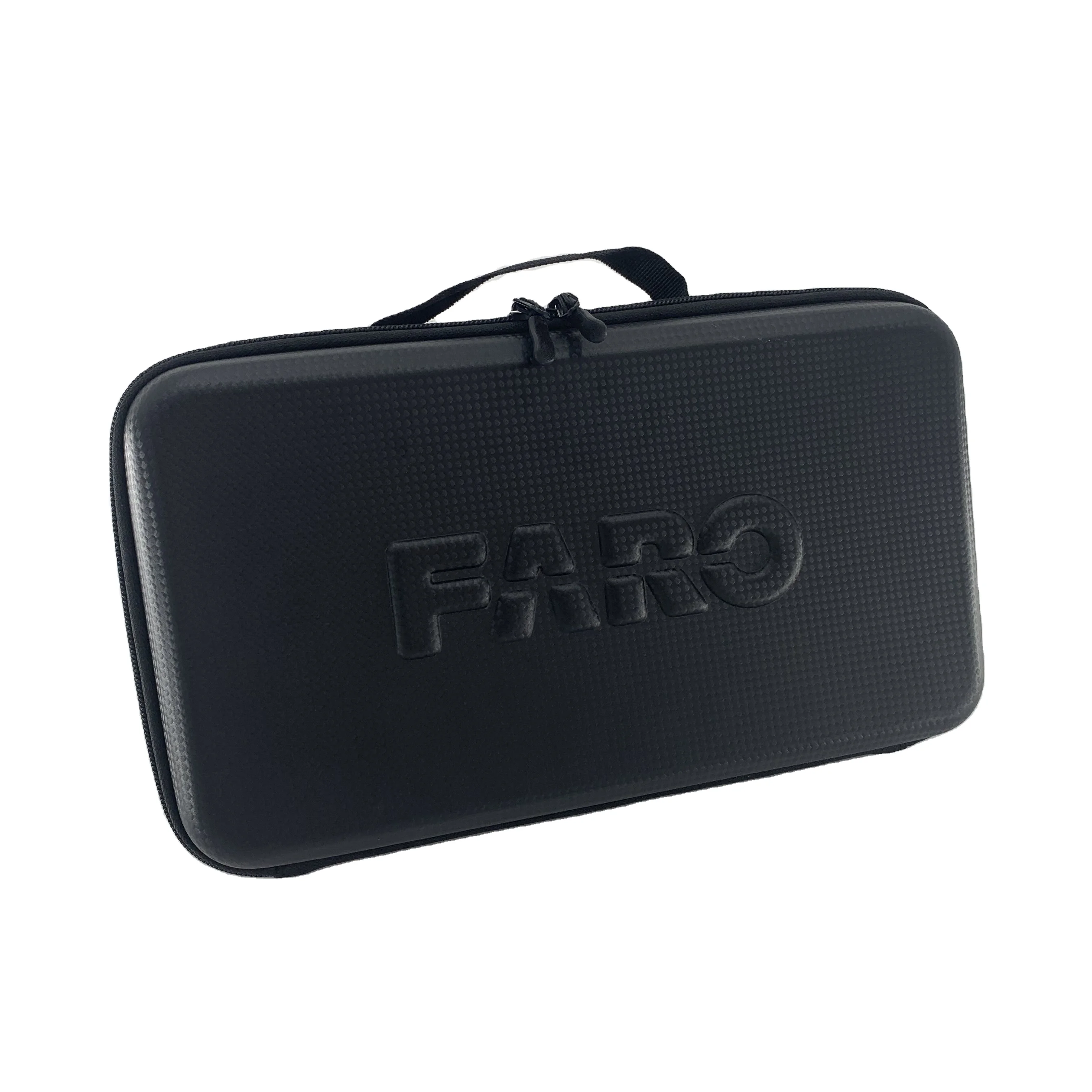 Manufacture Custom EVA Hard Foam Carbon Fiber PU Leather Battery Zipper Carry Case with EVA Cutting Inlay factory
