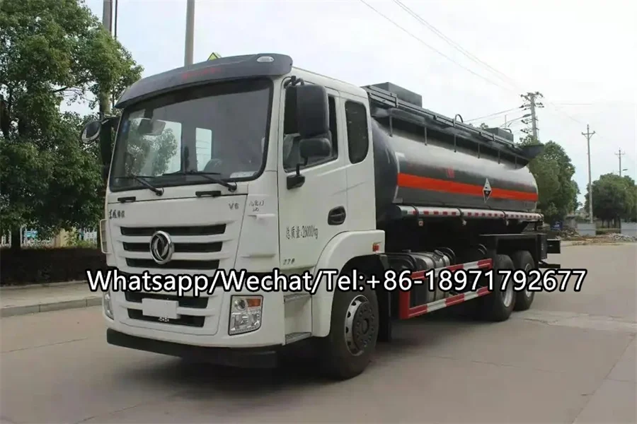 Dongfeng Chemical Liquid Transfer Truck Tanker Trucks Fuel Tank Tanker ...