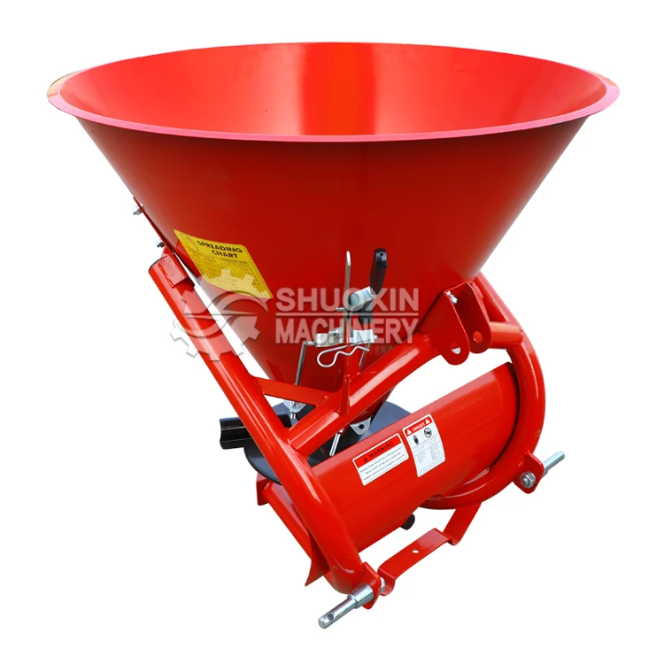 ISO-Accredited 3-Point Linkage Tractor PTO Mounted Stainless Steel Fertilizer Salt & Sand Spreader