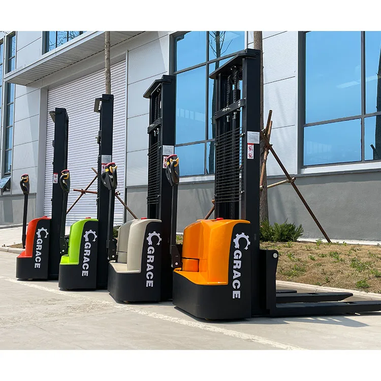 Self Loading Stacker 500kg 700kg 1 Ton Electric Pallet Truck Hydraulic Lifter Portable Electric Stacker for Car
