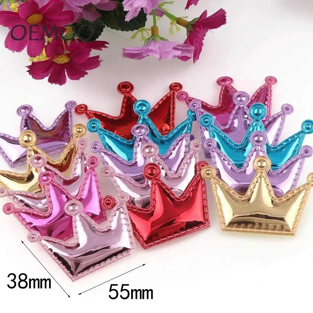 12 шт. Корона Войлок пентаграмма ПУ кожа патч с мягкой односторонней глянцевой войлочной ткани блеск сделай сам