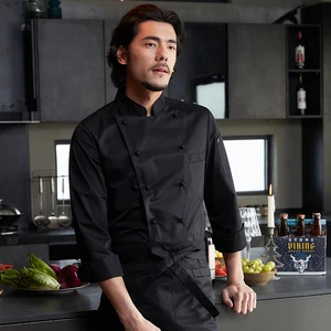 Zhenyao High-End Summer Cooking Attire Men's Five-Star Hotel Western Restaurant Kitchen Work Clothes Bar Restaurant Uniforms