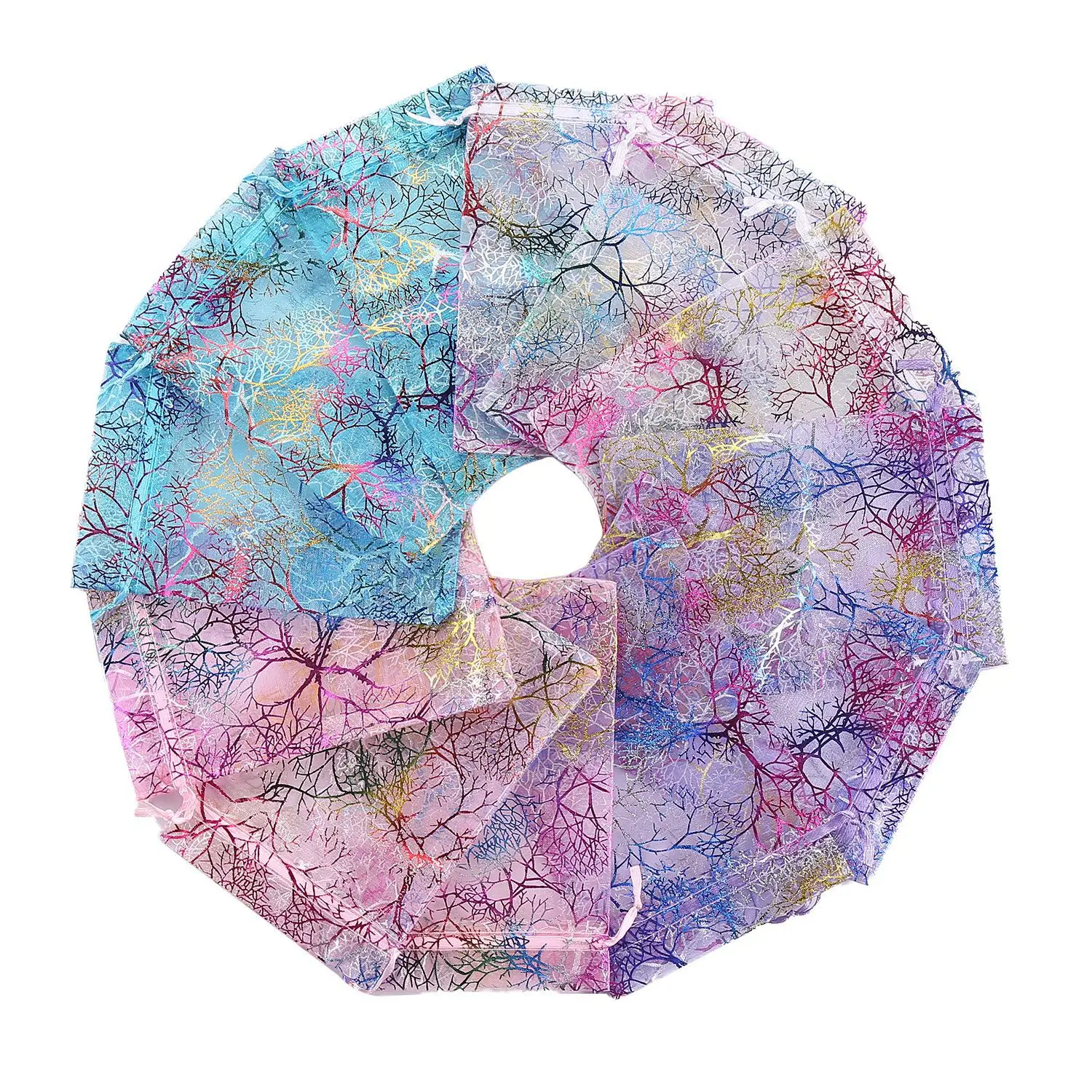 Индивидуальная подарочная упаковочная сумка с логотипом однотонная карманная Сумка из органзы для ювелирных изделий косметический подарок Жемчужной