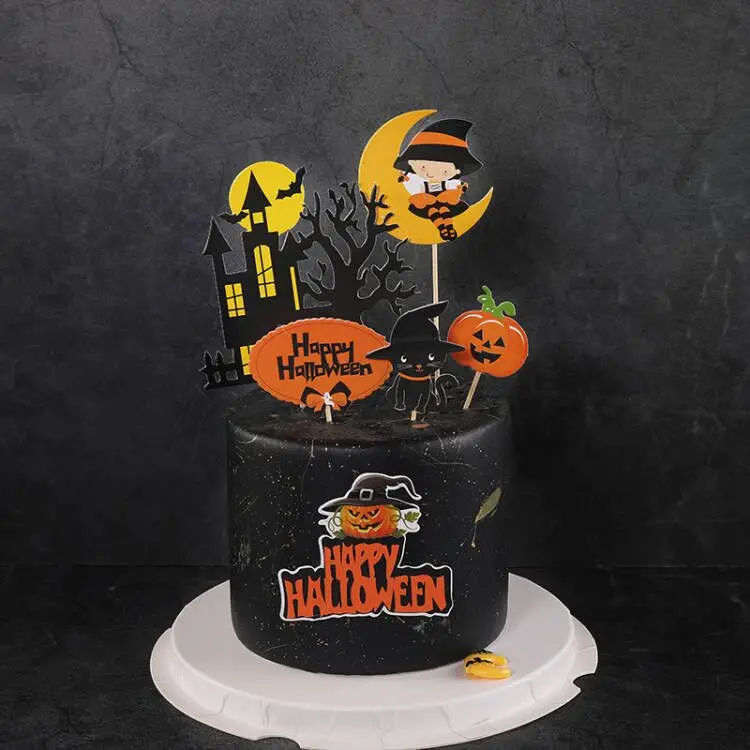 Décorations de Gâteau Happy Halloween, Chat, Citrouille, Fantôme, Sorcières, pour Festival, Cadeaux d'Amour 15 Décorations de Gâteau Happy Halloween, Chat, Citrouille, Fantôme, Sorcières, pour Festival, Cadeaux d'Amour 15