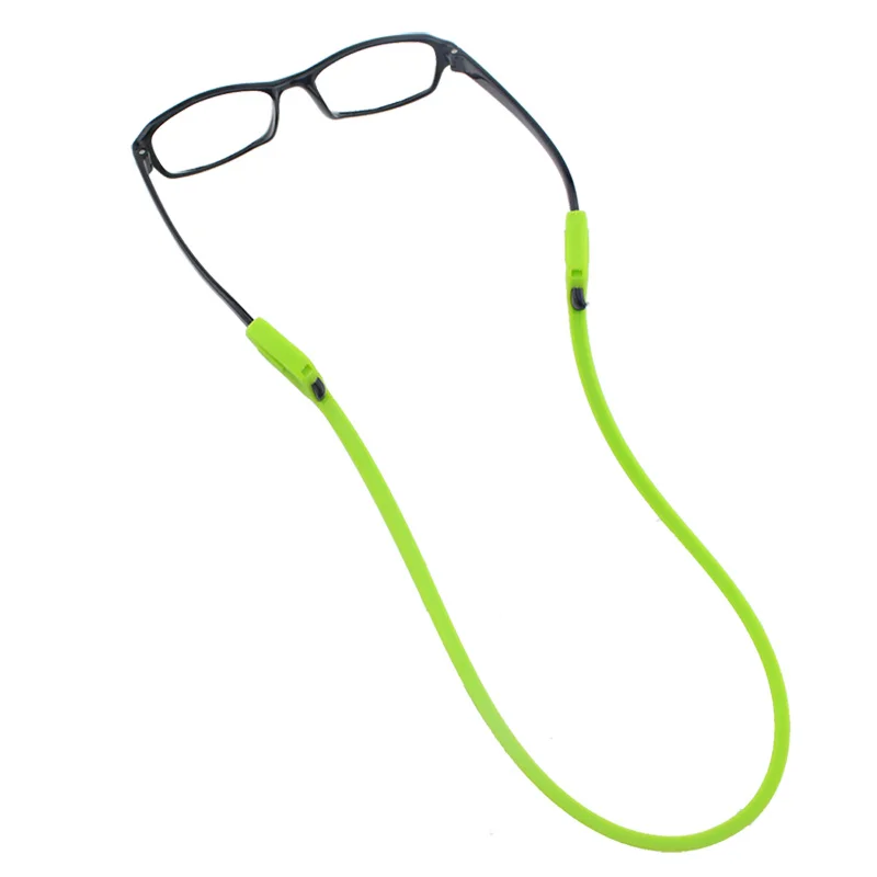 5x Plastic Elastic Eyeglasses Strap Sunglasses Sports Band Cord Holder Black 
