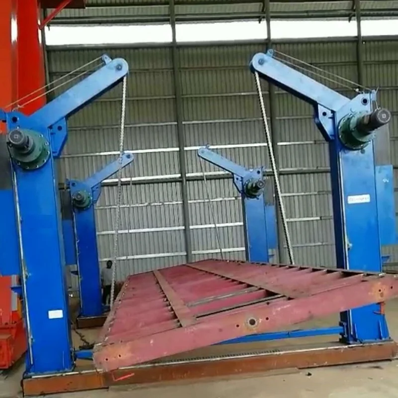 Large Workpiece Chain Type Turning Over Flipping Positioner Machine for Steel Profiles