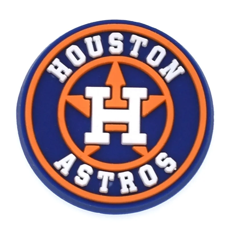 Wholesale Baseball Team Nail Croc Badge Pvc Brooch Pins For Backpack