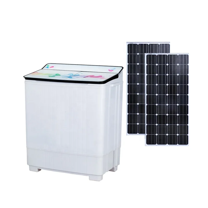 Dc 12v Energy Saving Semi Automatic Solar Washing Machine With Clothes Dryer For Laundry Buy