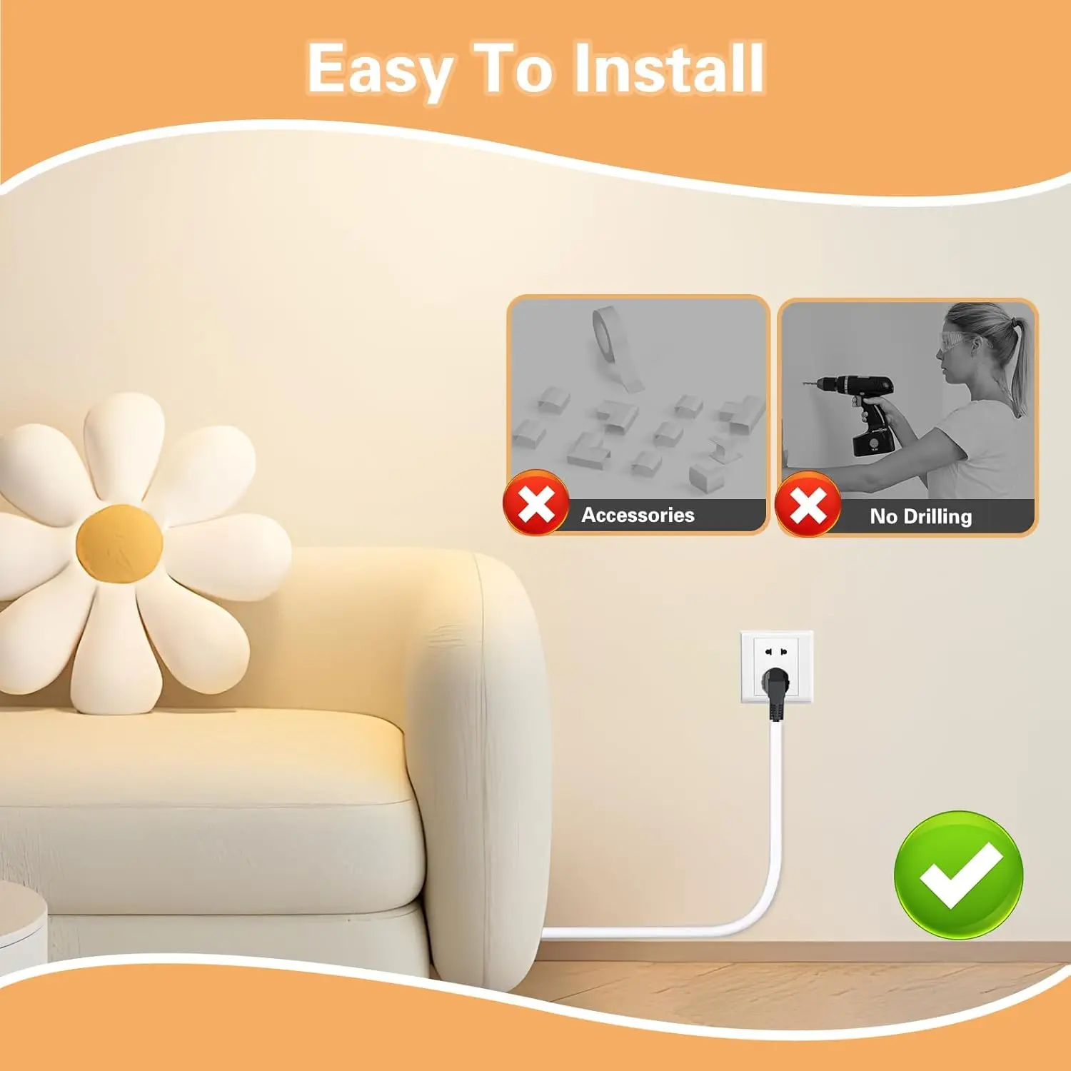 PVC Cable Protector Self-Adhesive Wall Cord Hider Cable Protector Raceway Management Cover Mouldings Yintai Cutting