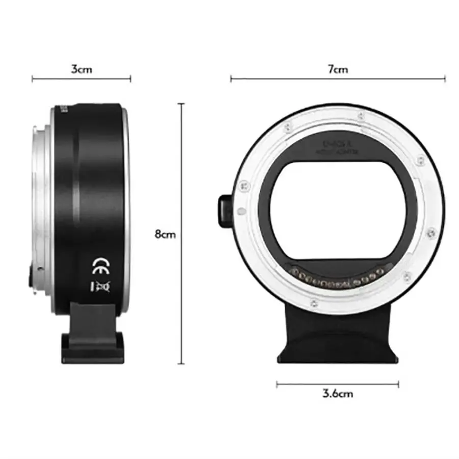 Mount Adapter Ef-eos R Adattatore Obiettivo Canon EF-S A Attacco RF - Per Fotocamere EOS R7, R5, R6, Autofocus, Marca JJC Adattatore Obiettivo Canon EF A RF - Foto 4