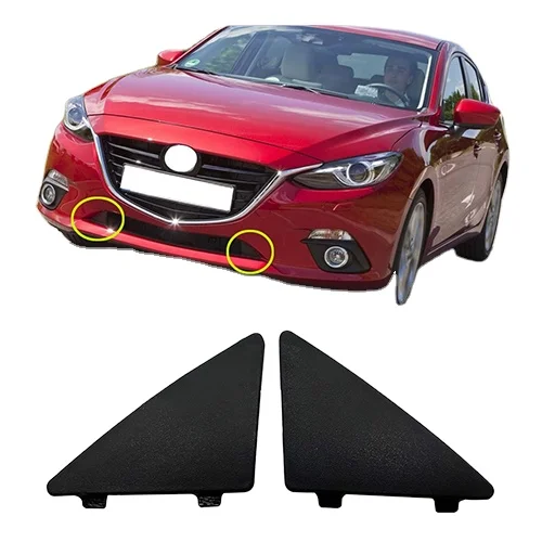 car Pair Front Bumper Grille Lower Triangle Trim Cover Cap for Mazda3 2017 oem BHN1 50 101 BHN1 50 102