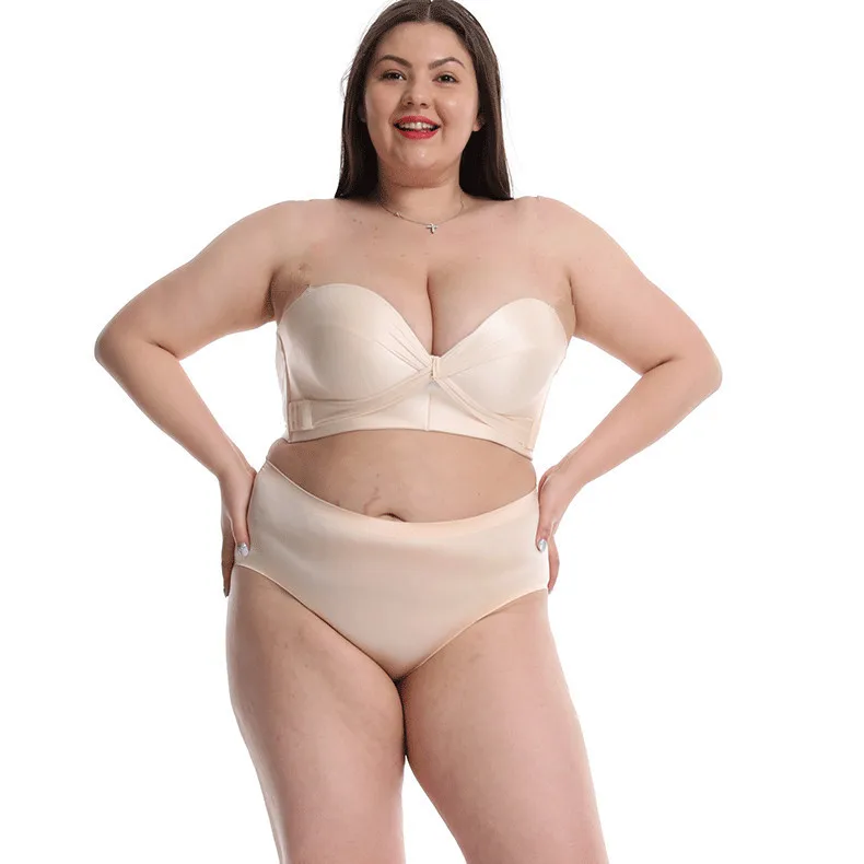 Zoyiame Wholesale Strapless Bras For Plus Size Push Up Wireless Bra Comfortable Cross Front