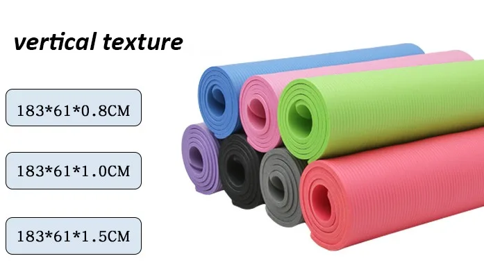 All-purpose Black Color Extra Thick Fitness Mats High Density Non Slip ...