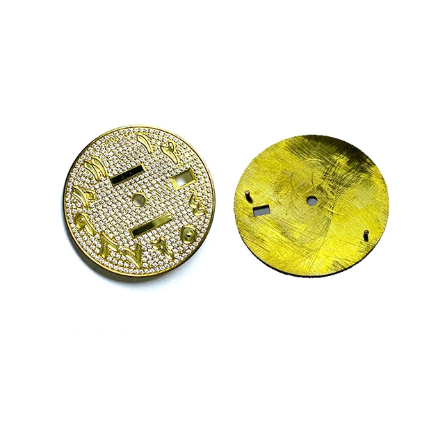 Custom Made Full Diamonds studded CNC Watch Dial  Watch Parts