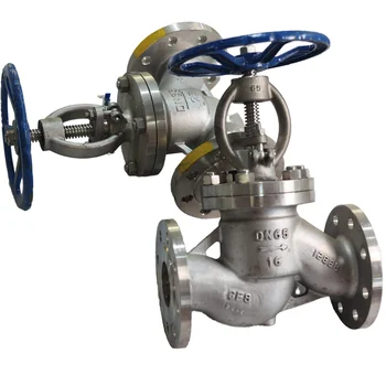 High Quality 1/2-64 Inch Electro-Pneumatic Manual Stainless Steel Flange Globe Shutoff Valve