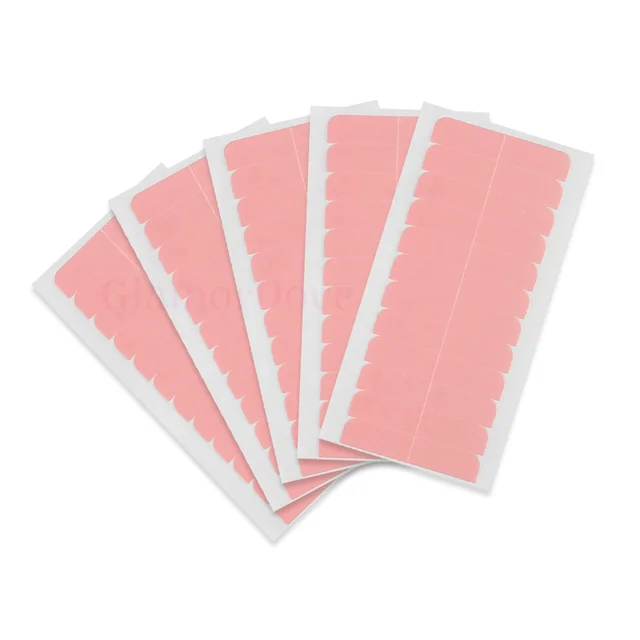 GlamorDove Waterproof Custom Color 4*0.8cm&3*0.8cm Super Adhesive Replacement Tapes Tape Tabs For Tape-in Hair Extensions