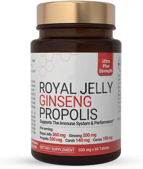 Wholesale Vegan Organic Red Ginseng Royal Jelly Capsule 1000mg Tablets For Immune Booster Capsule