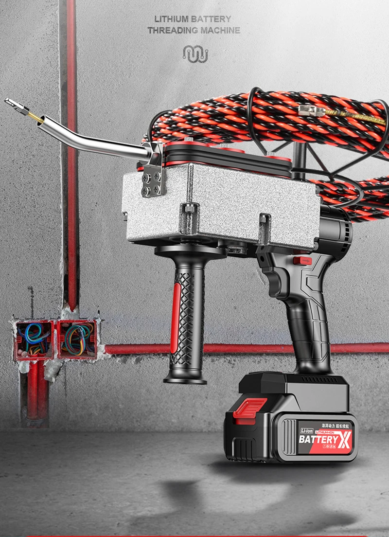 Stringing Machine Electrical Electrician Stringing Machine Brushless Electric Wire Puller Machine ...