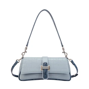 2026 New Arrival PU Leather Designer Handbags for Women Blue Mini Bags Large Capacity Stylish Versatile for Summer Winter