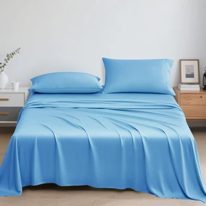 100% Organic Bamboo Bed Sheets Bamboo Bed Sheet Set Bedding Set 4 Pcs Bamboo Bed Sheet for Home Textile