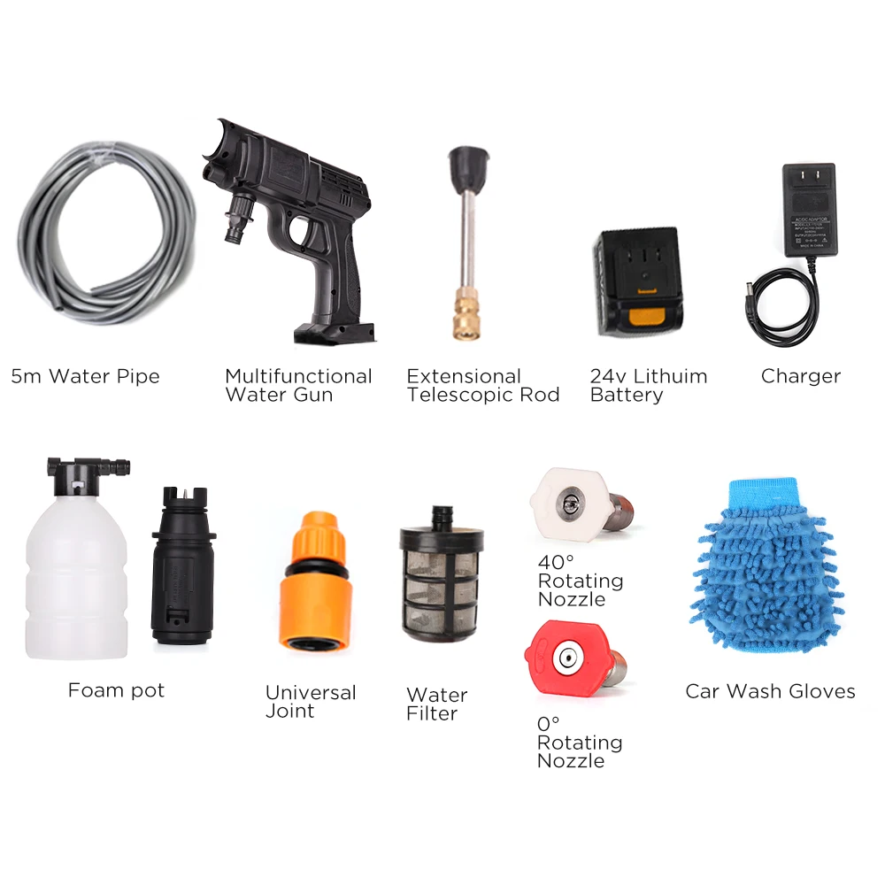 Hpwg24 Portable Powerful High Pressure 24v Lithium Cordless Wireless