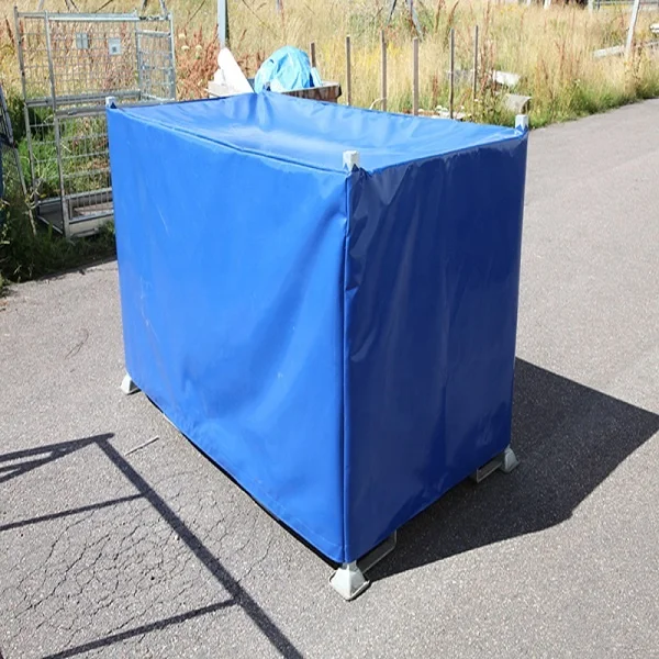 Custom LOGO Waterproof PVC Pallet Cover for Cargo and Container Plastic Pallet Cover Bag
