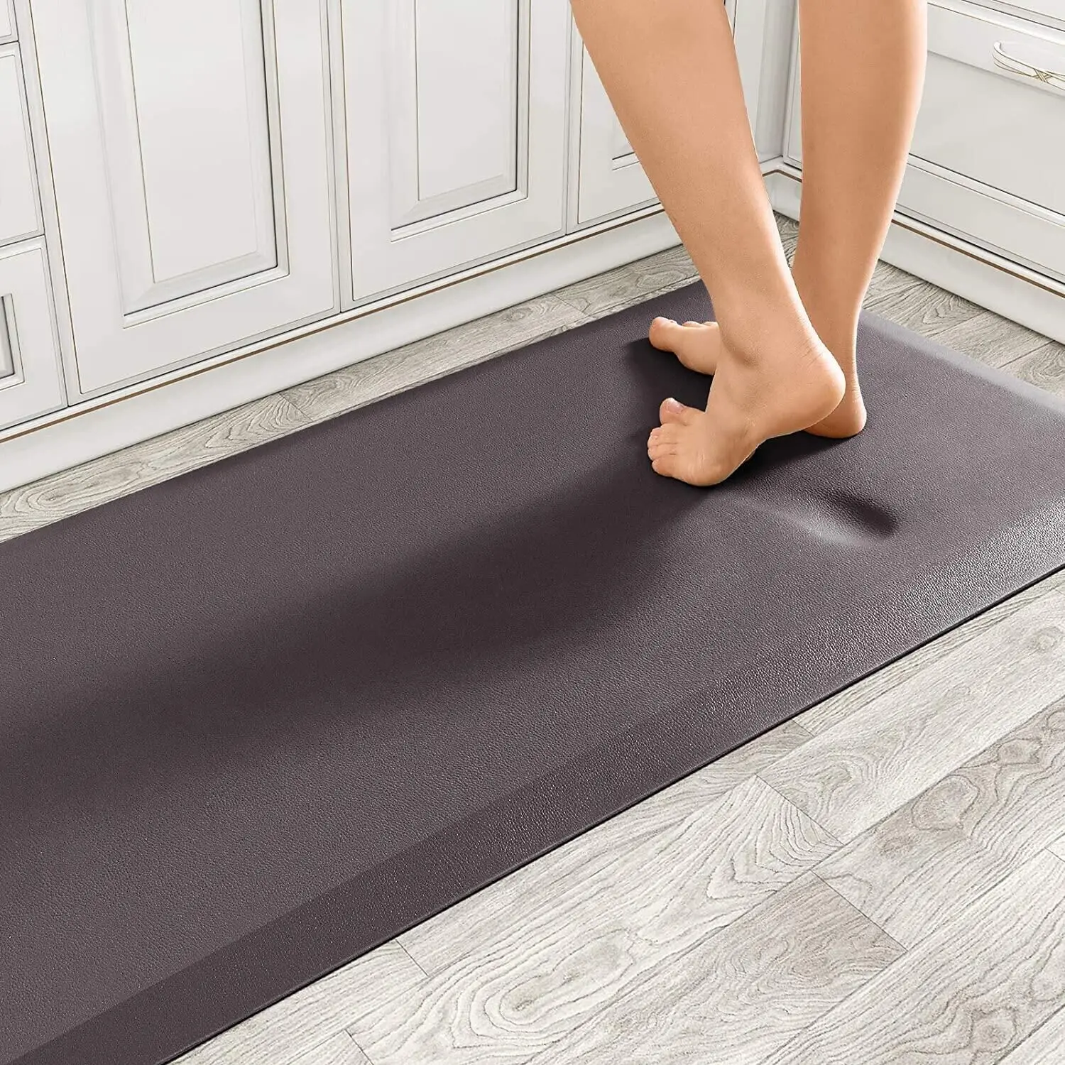 Waterproof & Grease-Proof PVC Kitchen Floor Mat: Ergonomic Anti-Fatigue Comfort for Long Hours Standing