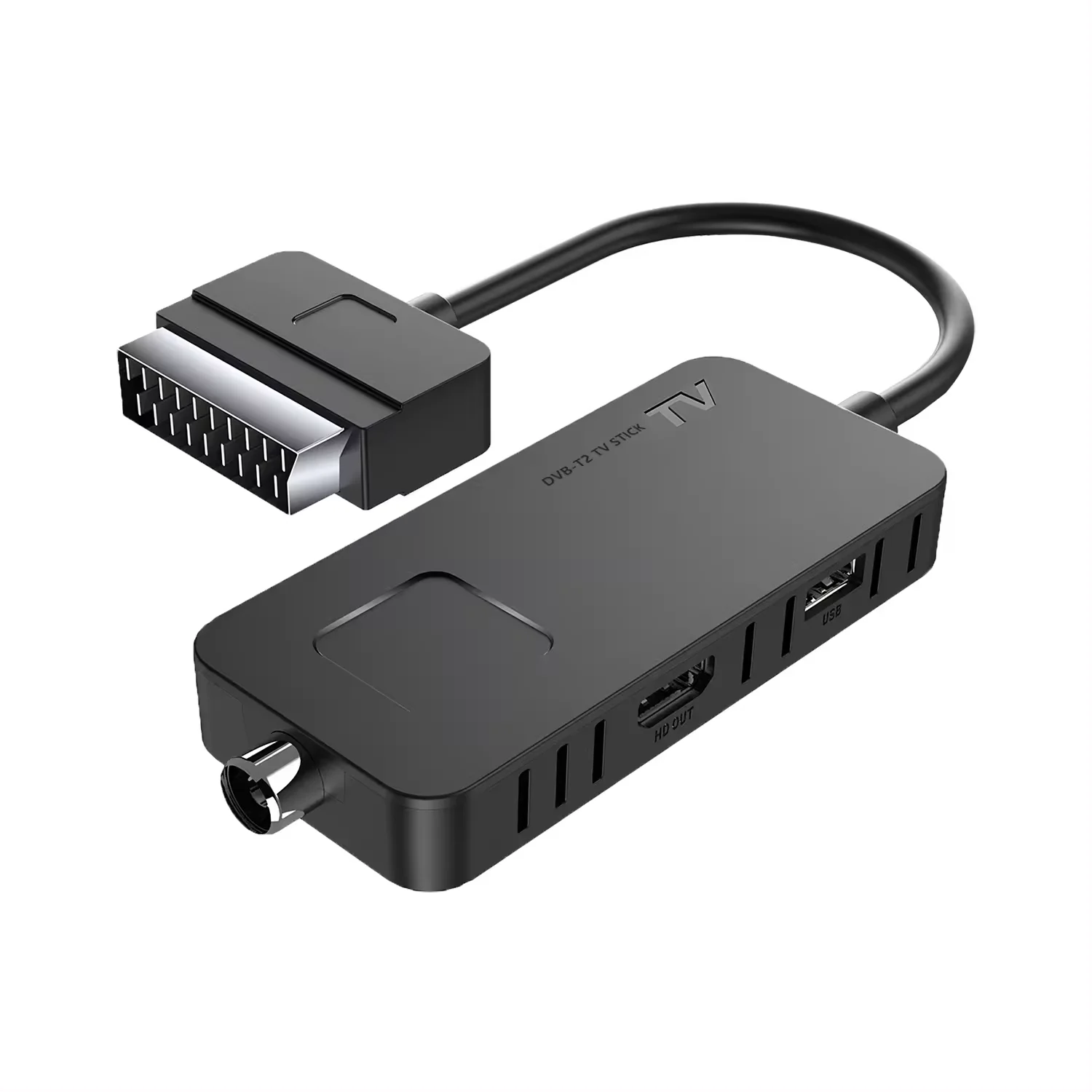 Decodificador DVB-T2 HDMI Stick: Ve TDT Gratis En HD 1080P, Con Mando 2 En 1 Y Grabación PVR