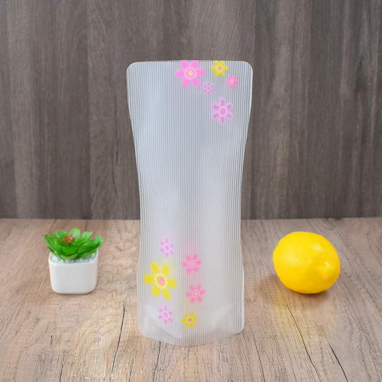 High Quality Clear Plastic Foldable Flower Vase For Home Decoration