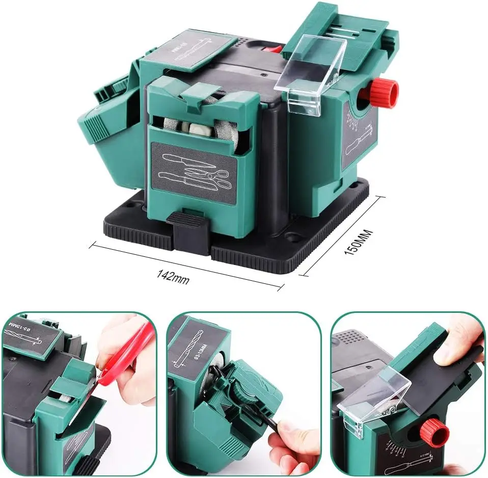 Electric Multitask Sharpener Drill Bit Knife Scissor Chisel
