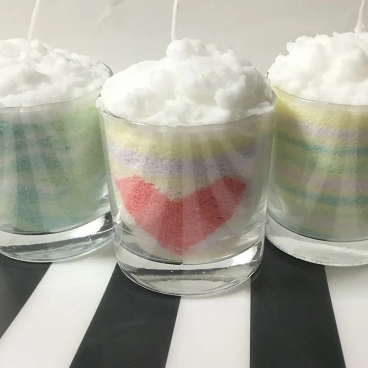 Art Candle Beach Candle Sand Wax Art Crystals Granulated Wax Color