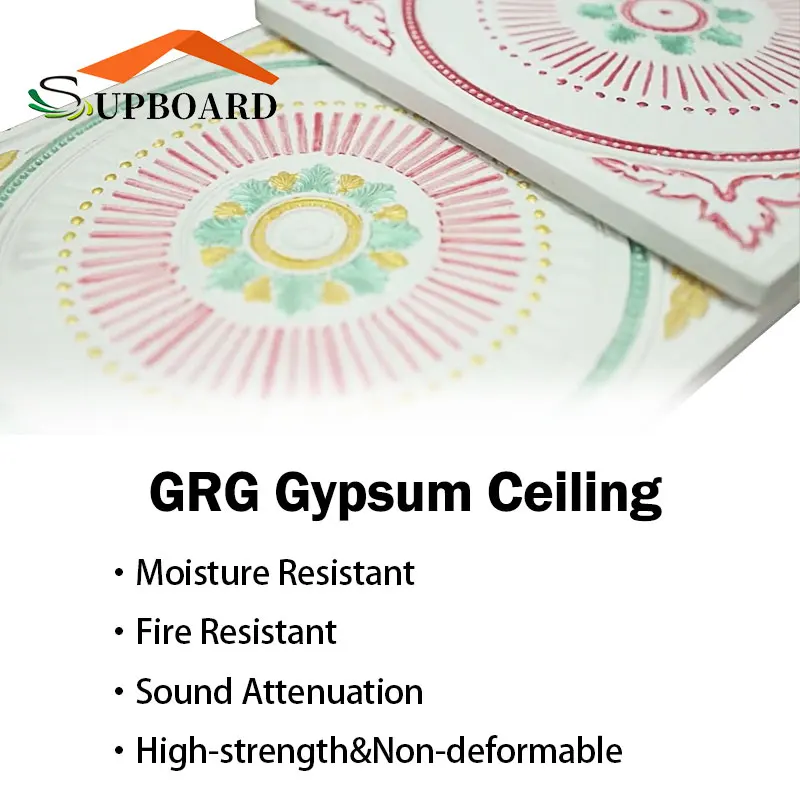 Hot Sales Gypsum Ceiling Board  Flower Design Pictures
