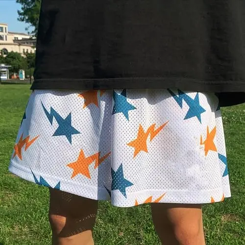 Men's Mesh Graphic Print Shorts Casual Work Out Cool Shorts Gym Basketball Running Short