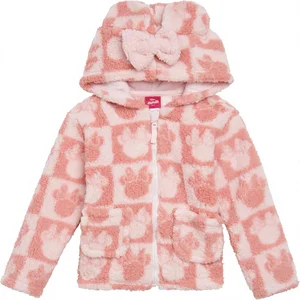 For Minnie Mouse Mickey for Cozy Sherpa Zip-Up Cosplay Hoodie for Girls Newborn to Toddler Sizes (0-3 Months 5T)