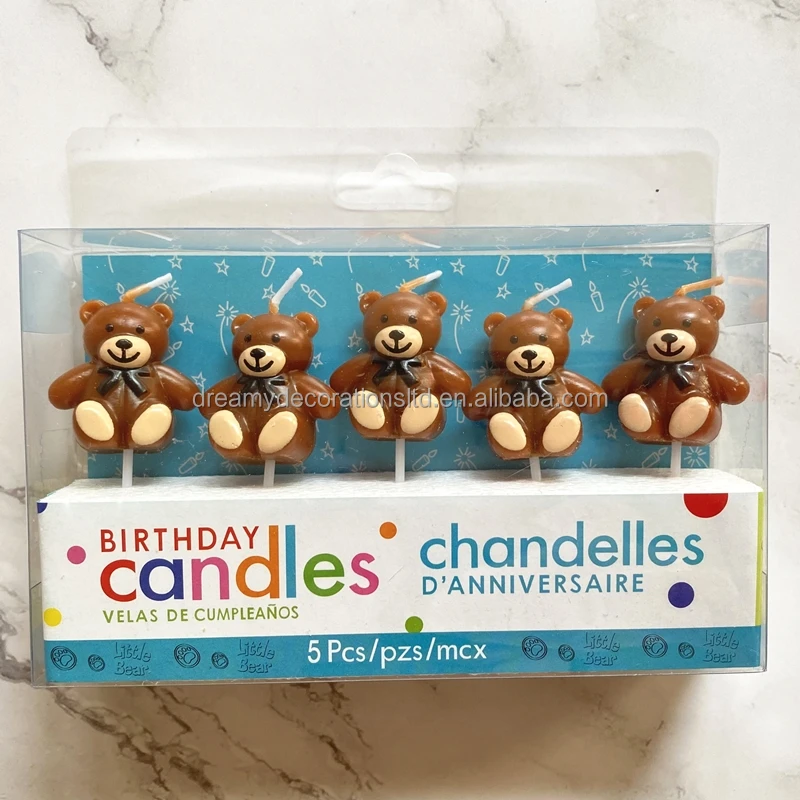 Coreen Originalite Mignon Petit Brun Blanc Ours Bougies Cadeau Ensemble Fantaisie Fete D Anniversaire Decoration Animal De Bande Dessinee Buy Animal De Bande Dessinee Bougie Ours Bougies Bougies En Gros Product On Alibaba Com