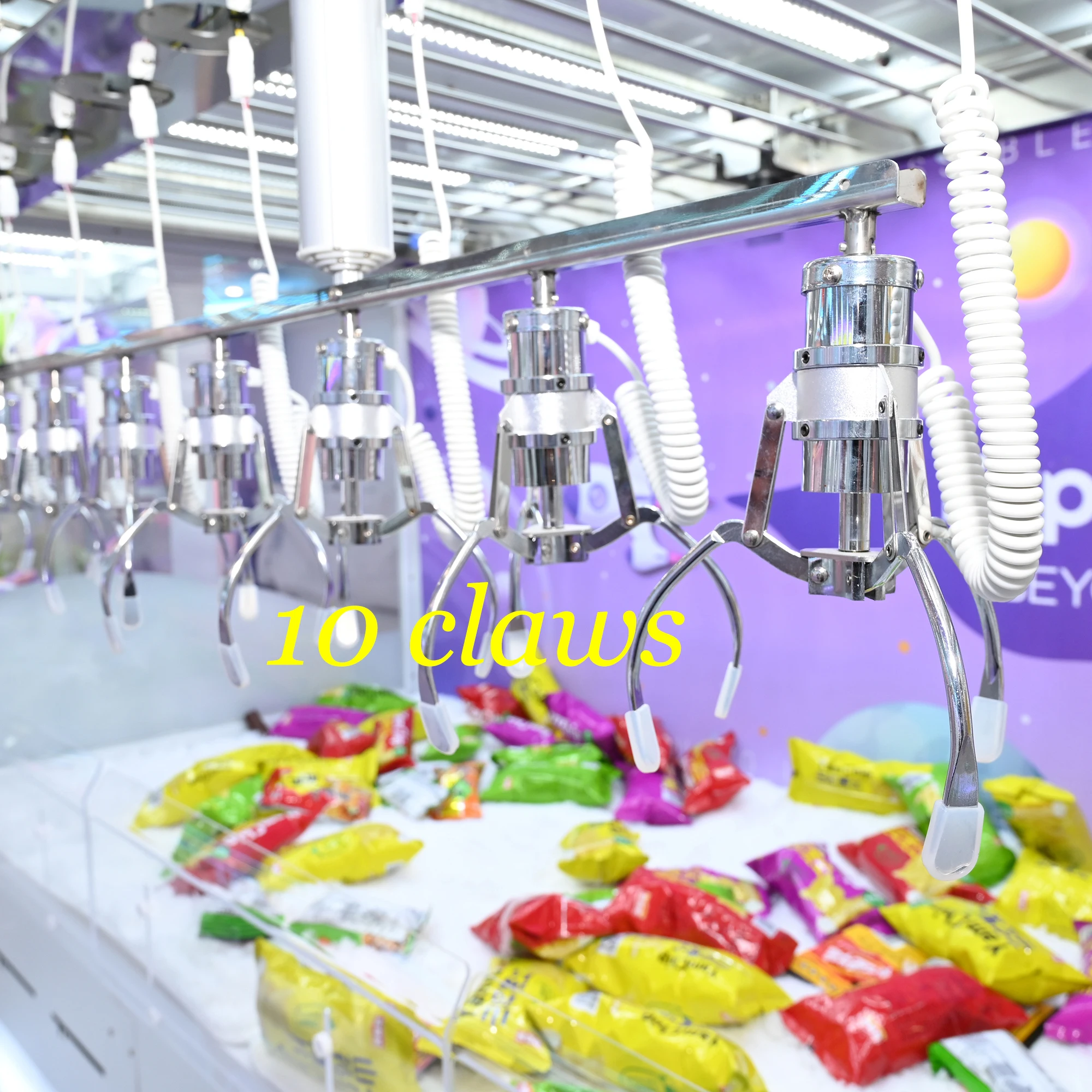 10 Claws Crane Claw Game Machine Coin-Operated Snack Challenge Sale 10 Claws Prize Vending Lifetime Technical Support