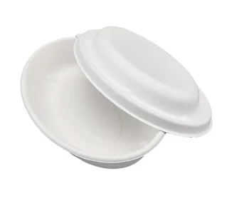 Disposable 100% Biodegradable Food Container 620ml Bagasse Bowl fast food takeaway Snack Soup Bowl