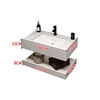 Lavabo de encastre de 70 cm - Doble capa